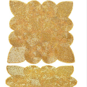 Mantel Individual Clásico con Cuentas para Hogar, Hotel, Bodas y Fiestas - Product Image 1