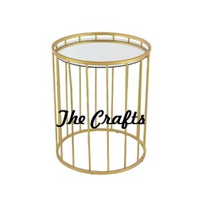 Bandeja de servicio de metal y vidrio de diseño maravilloso con soporte para accesorios de hotel Bandeja y soporte decorativos - Product Image 5