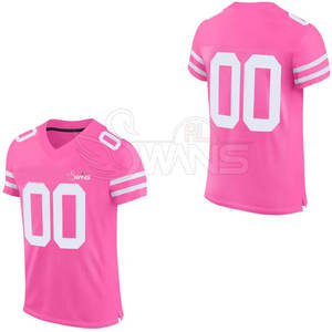 Maillot de football américain personnalisé de haute qualité à manches courtes 100% polyester avec logo d'équipe pour hommes - Product Image 4