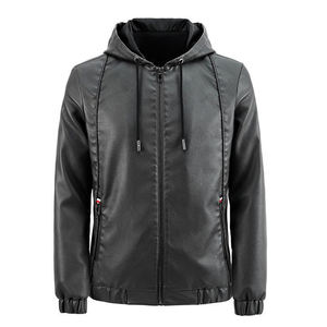 Chaqueta de moto de cuero para hombre, chaqueta de moto para hombre con chaqueta de carreras de motorista de cuero genuino, desgaste con OEM - Product Image 5