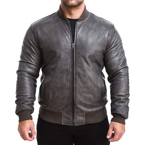 Veste en cuir de coton pour homme, nouvelle texture de luxe, style bomber, toile embossée, coupe-vent, respirante, hiver, personnalisable - Product Image 5
