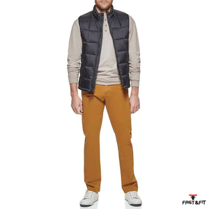 Chaleco Acolchado Ligero para Hombre, Estilo 2026, Reversible, Transpirable, Impermeable, 100% Poliéster, Cuello en V, para Exteriores - Product Image 4