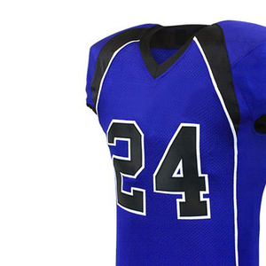 Uniforme de football américain à manches courtes imprimé 100% polyester durable pour l'entraînement des équipes et les matchs, prix abordable pour les clubs et les écoles - Product Image 5