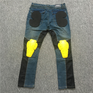 Pantalones Vaqueros de Motociclista Azules para Hombre, con Paneles de Malla Transpirable y Protección Certificada CE - Product Image 4