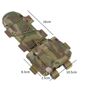 Pochette tactique MK2 confortable en polyester 1000D, étui pour batterie, pochette pour casque pour la chasse, camouflage - Product Image 1