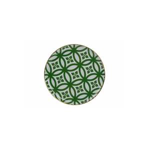 Plato Plano Verde de 20 cm Estilo Oriental para Fiestas, Marca Morocco DS1 - Product Image 1