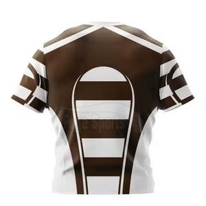 Meilleures ventes : Uniforme de rugby confortable et respirant, haute qualité, 100 % polyester, manches courtes, promotion exceptionnelle - Product Image 5