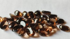 Pierres précieuses naturelles de Quartz fumé brun de haute qualité pour la fabrication de bijoux coupe brillante 3x5mm-15x20mm forme ovale toutes les tailles - Product Image 5