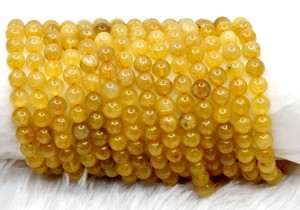 Premium Yellow Color Golden Rutile 8mm Round Beads Wholesale Natural Healing Crystals <b>Stones</b> for Jewelry Making Meditation - Product Image 5