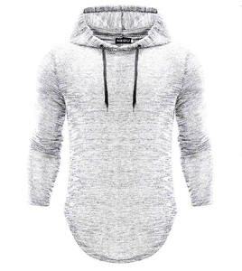 Sudadera con capucha personalizable en blanco OEM para hombre de mezcla de algodón de tamaño europeo y americano - Product Image 2