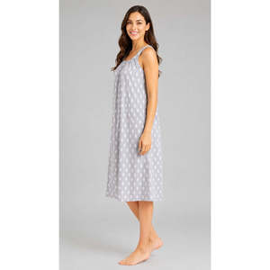 Evolove X Venus Women's <b>Sleeveless</b> Short <b>Nighty</b> Soft Lightweight Breathable Geometric Homewear Sleepwear - Product Image 6