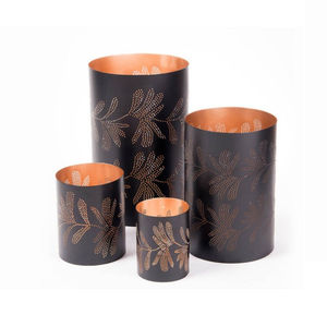 <b>Leaf</b> Mesh Design Tea <b>Light</b> Holder for Table Decoration Metal Candle Holders for Living and Birthday Decor Lanterns Candle Jars - Product Image 2