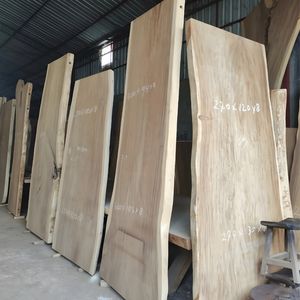 Mesa de Comedor de Lujo de Madera Maciza con Borde Natural, Tabla de Madera de Suar Hecha a Mano, Muebles de Comedor Rústicos para Uso en Villas y Hoteles - Product Image 6