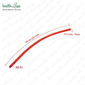 HealthAndYoga Comfort Enema Tube de côlon en caoutchouc à extrémité fermée 20*30 FR remplaçable Compatible avec les kits de lavement pour un nettoyage profond de l'intestin - Product Image 2