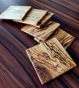 Posavasos de madera de excelente calidad Natural 100% Posavasos de nogal ecológicos de lujo posavasos de madera cuadrados para bebidas a bajo precio - Product Image 5