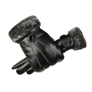 Color negro Mejor calidad Precio al por mayor Mujeres Guantes de conducción de invierno para uso diario Mujeres Guantes de cuero de Pakistán - Product Image 3