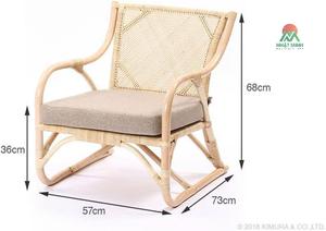 Silla reclinable de estilo nórdico clásico WISEMAX FURNITURE, hecha de ratán natural, adecuada para balcones, hogares, hoteles, villas. - Product Image 6