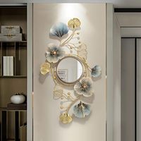Espejo de Pared Redondo Moderno con Diseño de Rayos de Sol, Espejo Decorativo de Metal Dorado para Sala de Estar, Dormitorio, Vestíbulo, Aniversario, Uso Decorativo