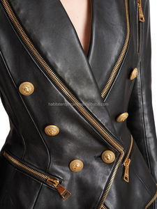 Vente en gros de vestes en cuir véritable pour femmes Hiver High Street Style Respirant Vente à chaud - Product Image 3