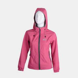 Veste polaire d'hiver rose de qualité supérieure pour femme Navigate Brand avec fermeture éclair coupe-vent et capuche collée - Product Image 1