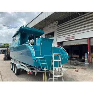 Barco de aluminio marino, barco de pesca de placer, con CE