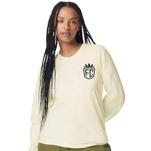 Camiseta de manga larga para mujer, camiseta informal de algodón con cuello redondo, camiseta de color sólido, tela suave, ropa de uso diario - Product Image 3