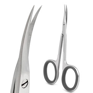 Tijeras para Cutículas de Acero Inoxidable para Manicura y Pedicura, Tijeras para Uñas con Punta Afilada para Eliminar Cutículas, Uñas Encarnadas y Piel Muerta - Product Image 1