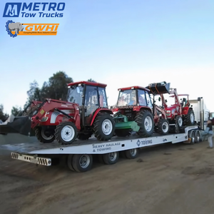 Remolque plano hidráulico de 50 toneladas con ejes triples para <span class=keywords><strong>Transporte</strong></span> <span class=keywords><strong>Internacional</strong></span> de Automóviles y <span class=keywords><strong>transporte</strong></span> de cortacésped - Product Image 6