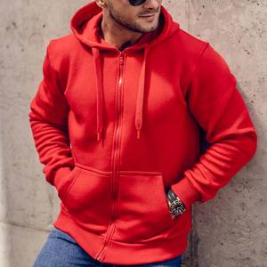 Custom Logo Streetwear Full <b>Zip</b> <b>up</b> Cotton French Terry Pullover Heavy Weight Embossed Hoodies - Product Image 4