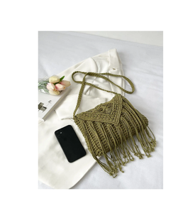 Sac bohème filles sac fait main meilleurs cadeaux exclusifs utilisé personnalisé le plus vendu corde sac fait main meilleur prix - Product Image 2