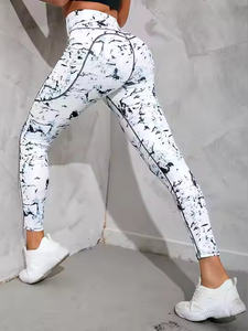 Nouveau Style haute qualité entraînement Fitness pantalons de sport Polyester/Nylon séchage rapide respirant Yoga poche vêtements de sport taille élastique - Product Image 4