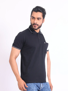 100% Cotton Premium Quality <b>Men's</b> T-Shirt Regular Fit Half Sleeve with for <b>Polo</b> <b>Neck</b> Design Comfortable Everyday Wear - Product Image 4