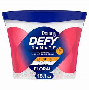 Downy DEFY Damage Total-Wash Conditioning Beads 22.9 Ounce Fresh Lavender Fragrance Poudre adoucissante jetable avec forme solide - Product Image 1