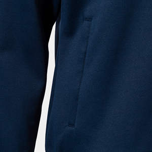 เสื้อฮู้ดดี้สีน้ำเงินเข้ม เสื้อฮู้ดดี้ผู้ชาย คุณภาพสูง เสื้อฮู้ดดี้ทรงครอปแบบสั่งทำ เสื้อฮู้ดดี้ผู้ชายแบบเรียบๆ สไตล์วินเทจ ทำสีซีดแบบฟอกแดด เสื้อฮู้ดดี้ผู้ชายแบบฟอกสี - Product Image 5