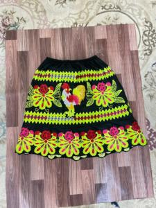 กระโปรงทรงบอลกาวน์ผ้าฝ้ายพลีทสำหรับผู้หญิงสไตล์โพลินาเชียน ระบายอากาศได้ดี ปักลายสไตล์พังก์ เอวธรรมชาติ สำหรับฤดูร้อน สีตามสั่ง - Product Image 3