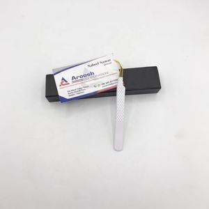 Pince à épiler d'extension de cils en acier inoxydable de haute qualité Type de courbe en J applicateur en gros de couleur blanche en or russe - Product Image 2