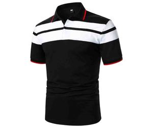 Transpirable que absorbe el sudor 100% algodón relajado ajuste estándar con tapeta de 2 botones negro rendimiento Polo de Golf para hombre - Product Image 1