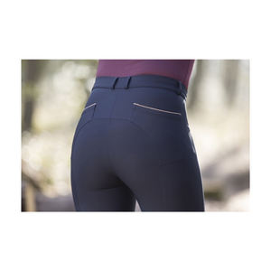 Producto superior Pantalones de equitación para mujer Parche de rodilla Agarre Ropa ecuestre Fabricación personalizada Venta al por mayor Pantalones a granel - Product Image 5