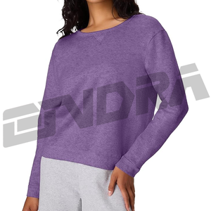 Sweat-shirt pour femme en tissu respirant violet, coupe décontractée, style streetwear décontracté, à porter tous les jours, confortable, tendance pour toutes les saisons, achetez maintenant - Product Image 1