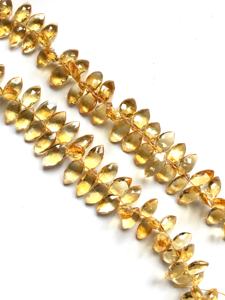 Cuentas de Citrino Natural en Forma de Marquesa para la Elaboración de Joyería Fina, Collar de Piedras Preciosas - Product Image 3