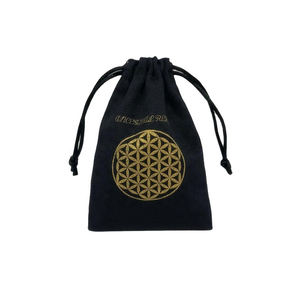 Bolsas de compras con cordón de tela de algodón ecológico de la mejor calidad patrón personalizado con mango de cuerda de moda suministro al por mayor - Product Image 2