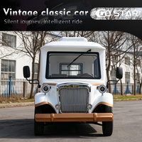 Voiture électrique vintage Go Star certifiée CE/DOT/GCC/EEC avec portes, 14 places, autonomie de 90 km, garde au sol de 250-300 mm, vitesse maximale de 30 km/h