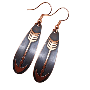 2025 Dragon Silver Festival Mayo 2025 Pendientes circulares martillados Pendientes coloridos de hojas en capas Black Flapper Dress Jewelry - Product Image 6