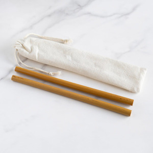 Juego de pajitas para beber de primera calidad, accesorios para Bar, pajitas de bambú con cepillo de limpieza para varias bebidas - Product Image 2