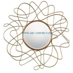 กระจกติดผนังสไตล์โมเดิร์นศิลปะสุดสร้างสรรค์ของตกแต่งบ้านขนาดใหญ่ทำด้วยมือกระจกส่องติดผนังสไตล์ใหม่จากอินเดียในราคาที่ดี - Product Image 4