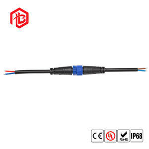 M15防水IP68屋外用電源プラグソケットケーブルコネクタ、安全なネジロック付き、LED照明および産業用配線に最適 - Product Image 1