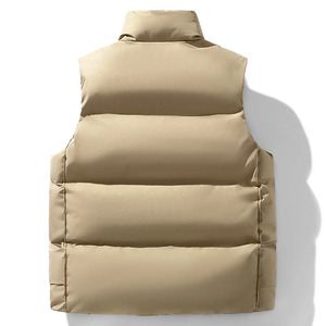 Veste matelassée légère résistante à l'eau Gilet matelassé brillant avec logo personnalisé Gilets unisexes imperméables à bulles brillantes avec capuche - Product Image 4