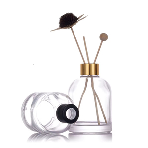 Tx10037 50Ml Nắp Màu Đen Rỗng Thủy Tinh Nhỏ Nước Hoa Làm Mát Không Khí Xe Nước Hoa Chai Thiết Kế Cổ Điển Reed Khuếch Tán Cho Cắm Trại - Product Image 2