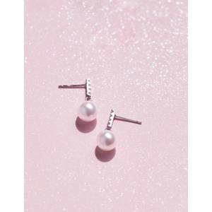 925 orecchini di perle in argento Sterling regalo di natale con confezione elegante Design E04 - Product Image 4