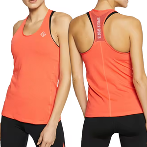 Camiseta sin Mangas de Poliéster/Spandex para Mujer, para Correr y Senderismo, Transpirable, Ecológica, Antibolitas - Product Image 1
